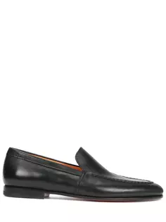 Лоферы кожаные Santoni