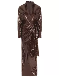 Платье с пайетками David Koma