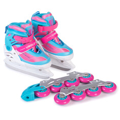 Ледовые коньки Mobile Kid Раздвижные коньки-ролики Uni skate 2 в 1