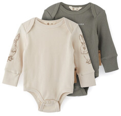 Боди, песочники, комбинезоны Happy Baby Боди с длинным рукавом 2 шт.