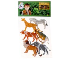 Игровые фигурки Играем вместе Набор из 6-ти диких животных 7.5-10 см