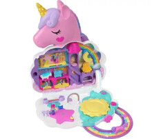 Ролевые игры Mattel Игровой набор Polly Pocket Rainbow Unicorn Salon салон красоты