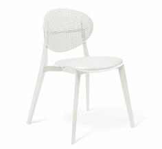 Стул SHT-S111-CN1 с мягкой подушкой из кож.зама белый/белый Bravo