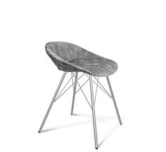 Стул SHT-ST19-SF1/S37 дымный/хром лак Bravo