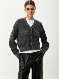 Вязаный кардиган с эффектом кислотной стирки Sela