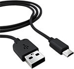 Дата-кабель mObility USB - micro USB, черный