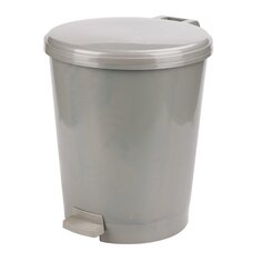 Контейнер для мусора пластик, 12 л, круглый, педаль, Альтернатива, Эконом, М7250 Alternativa
