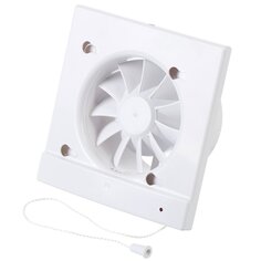 Корпус вентилятора настенный, выключатель, Viento, установочный диаметр 100 мм, 13 Вт, 105 м³/ч, SYSTEM+, КВС 100СВ Виенто