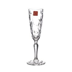 Бокал для шампанского, 180 мл, хрустальное стекло, 6 шт, RCR, Laurus, 56 934