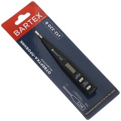 Отвертка пробник 12-220 В, жидкокристаллический дисплей, Bartex, K0785