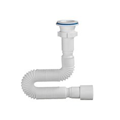 Сифон для мойки, 1250 мм, 1" 1/2х40/50, полипропилен, с выпуском, Orio, А-7013