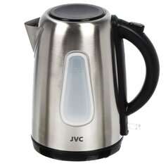 Чайник электрический JVC, JK-KE1716, серый, 1.7 л, 2200 Вт, скрытый нагревательный элемент, нержавеющая сталь