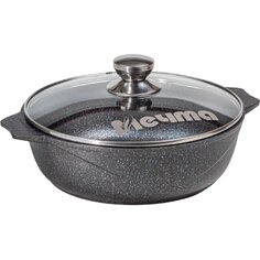 Жаровня алюминий, 30 см, антипригарное покрытие, Мечта, Гранит star, 35803, с крышкой