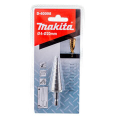 Сверло по металлу Makita HSS 4-20мм ступенчатое (D-40098)