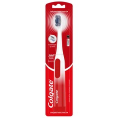 Электрическая зубная щетка Colgate 360 Sonic Optic White отбеливающая, на батарейках, средней жесткости