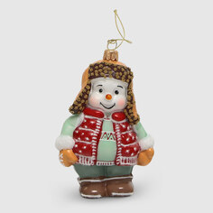 Игрушка елочная Irena снеговик в пуховике