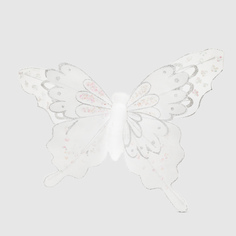 Бабочка на клипсе Due Esse Christmas белая 30 см
