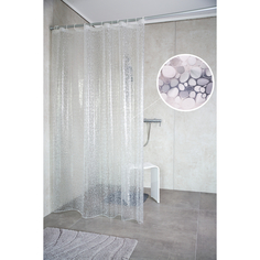 Штора для ванной Ridder Stone полупрозрачный 180x200 см