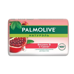 Мыло туалетное твердое Palmolive Натурэль Витамин B и Гранат с увлажняющим компонентом, 90 г