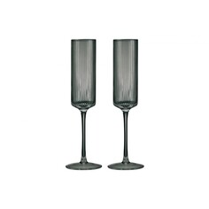 Набор бокалов Pozzi Milano 1876 Modern classic для шампанского серый 0.2 л 2 предмета