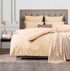 Комплект постельного белья Sleepix Миоко экрю Полуторный