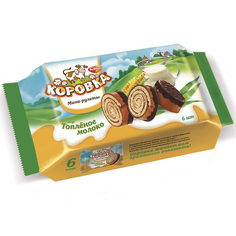 Мини-рулеты Рот-Фронт Коровка, со вкусом топленого молока, 210 г