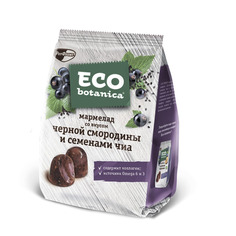 Мармелад Eco Botanica с черной смородиной и семенами Чиа 200 г