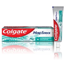 Зубная паста Colgate Макс Блеск Кристальная мята с отбеливающими пластинками для свежего дыхания и отбеливания зубов, 50 мл