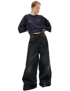 Черные широкие джинсы Vetements