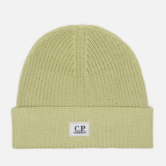 Шапка C.P. Company Cotton Logo, цвет зелёный