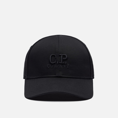Кепка C.P. Company Gabardine Logo Tonal Stitching, цвет чёрный