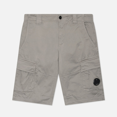 Мужские шорты C.P. Company Stretch Sateen Cargo Lens Detail, цвет серый