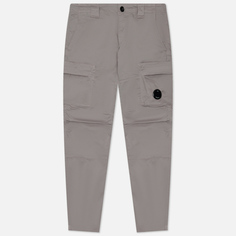 Мужские брюки C.P. Company Stretch Sateen Ergonomic Cargo, цвет серый