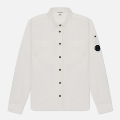 Мужская рубашка C.P. Company Gabardine Pocket, цвет белый, размер XXL