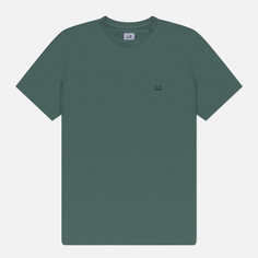 Мужская футболка C.P. Company 30/1 Jersey Goggle, цвет зелёный, размер XXL
