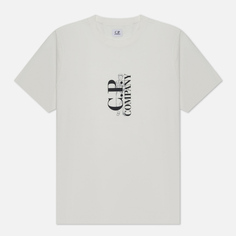 Мужская футболка C.P. Company 30/1 Jersey British Sailor Graphic, цвет белый, размер M
