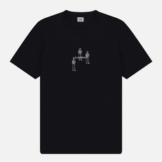 Мужская футболка C.P. Company 30/1 Jersey Relaxed Graphic, цвет чёрный, размер XL