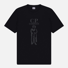 Мужская футболка C.P. Company 30/2 Mercerized Jersey Twisted British Sailor, цвет чёрный, размер S