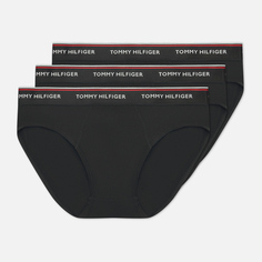 Комплект мужских трусов Tommy Hilfiger Underwear 3-Pack Cotton Briefs, цвет чёрный, размер M