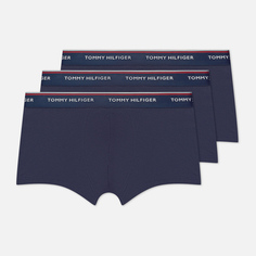 Комплект мужских трусов Tommy Hilfiger Underwear 3-Pack Stretch Cotton Low Rise Trunks, цвет синий