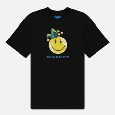Мужская футболка MARKET Smiley Fool, цвет чёрный, размер M