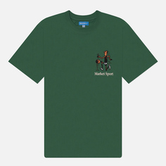 Мужская футболка MARKET Head Games, цвет зелёный, размер M