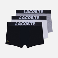 Комплект мужских трусов Lacoste Underwear 3-Pack Branded Jersey Trunk, цвет комбинированный, размер XL