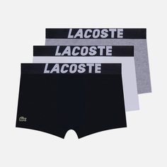 Комплект мужских трусов Lacoste Underwear 3-Pack Branded Jersey Trunk, цвет комбинированный
