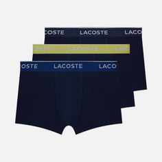 Комплект мужских трусов Lacoste Underwear 3-Pack Boxer Casual Contrast Waistband, цвет комбинированный, размер XL
