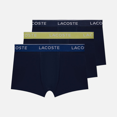 Комплект мужских трусов Lacoste Underwear 3-Pack Boxer Casual Contrast Waistband, цвет комбинированный