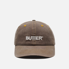 Кепка Butter Goods Rounded Logo 6 Panel, цвет коричневый