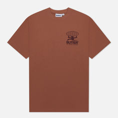 Мужская футболка Butter Goods All Terrain, цвет коричневый, размер XXL