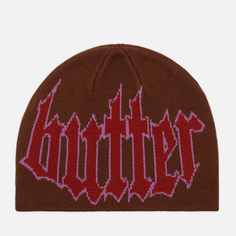 Шапка Butter Goods Crop Beanie, цвет коричневый