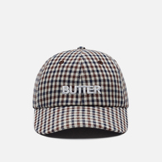 Кепка Butter Goods Gingham 6 Panel, цвет коричневый